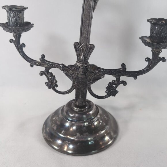 Vtg 1996 Homan Sick-Call Outfit Last Rites Silverplate Cross Crucifix Catholic - Picture 10 of 15